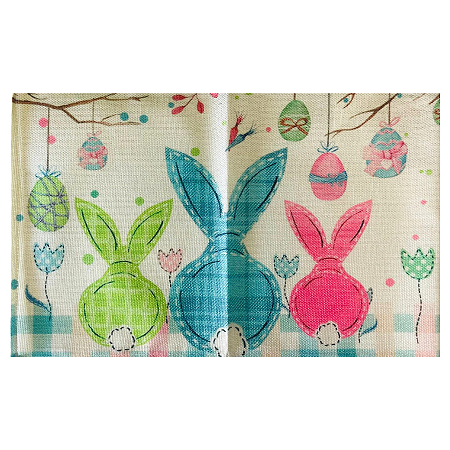 TOALHA LUGAR AMER. SILHUETAS COELHO (ROUPA DE MESA) 4 PÇ
