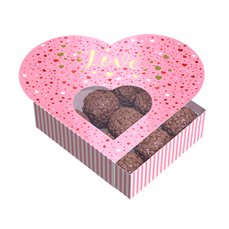 10 CAIXAS GAVETA CORACAO COM VISOR - LOVE C5504 IDEIA