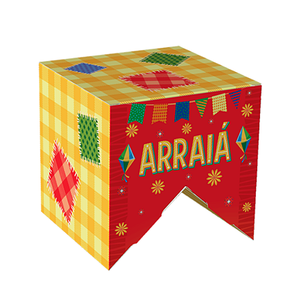 CAIXA BANDEIROLA JUNINA - ARRAIA PCT C/ 10 UN C5526 IDEIA