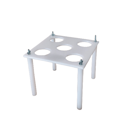 SUPORTE P/ MANGA DE CONFEITAR 5 FUROS BRANCO - SOLRAC