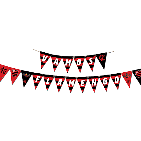 FAIXA DECORATIVA TRIANGULAR FLAMENGO 2023 FESTCOLOR