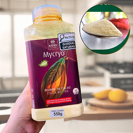 Mycryo Manteiga de Cacau em Pó 550g Cacao Barry