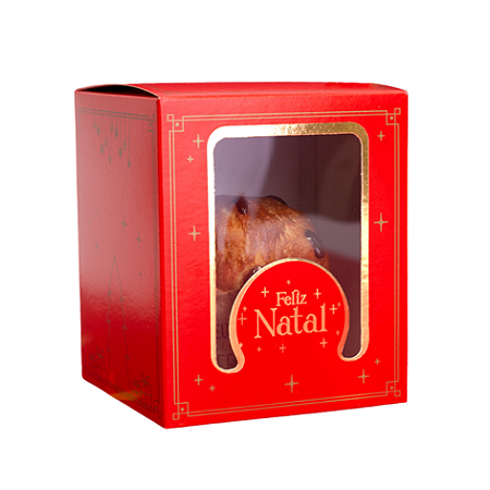 CAIXA MINI PANETONE CLASSIC NATAL LUZ PCT C/ 10 UN C5677 IDEIA
