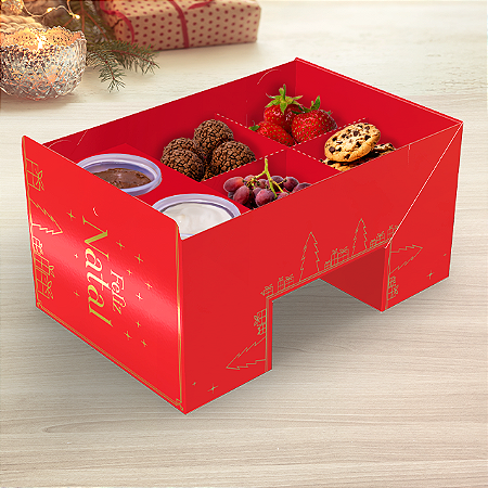CAIXA FONDUE C/ FITA NATAL LUZ PCT C/ 10 UN C5693 IDEIA