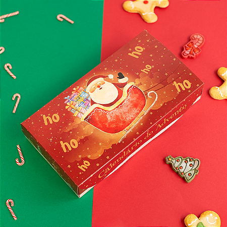 CAIXA CALENDARIO DO ADVENTO 07 DOCES CONTO DE NATAL PCT C/ 10 UN C5602 IDEIA