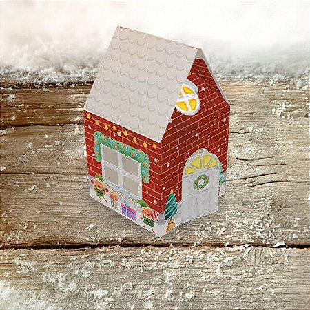 CAIXA MINI PANETONE CASINHA CONTO DE NATAL PCT C/ 10 UN C5604 IDEIA