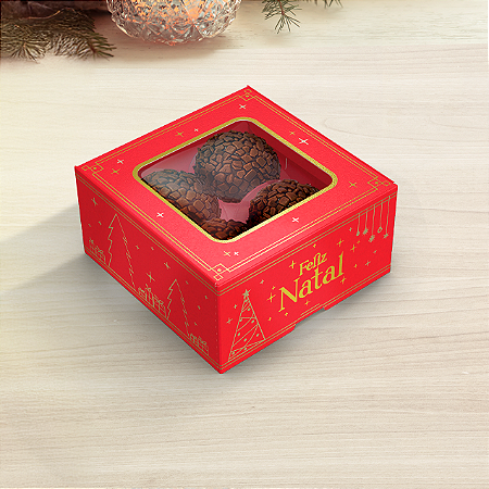 CAIXA PRACTICE C/ VISOR 04 DOCES NATAL LUZ PCT C/ 10 UN C5682 IDEIA