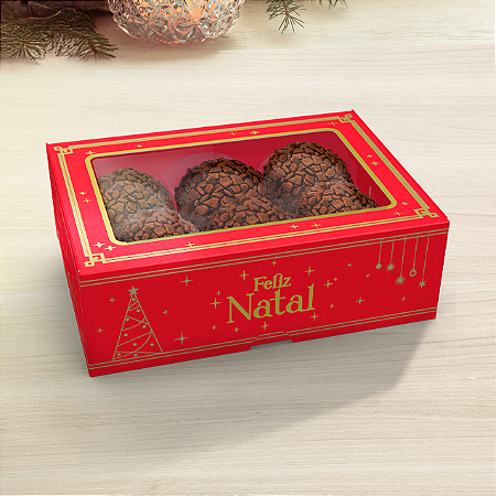 CAIXA PRACTICE C/ VISOR 06 DOCES NATAL LUZ PCT C/ 10 UN C5683 IDEIA