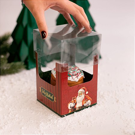 CAIXA MINI PANETONE ENCANTO NOEL PCT C/ 10 UN C5710 IDEIA