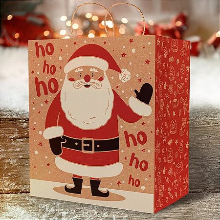 SACOLA KRAFT PP CONTO DE NATAL PCT C/ 10 UN C5662 IDEIA