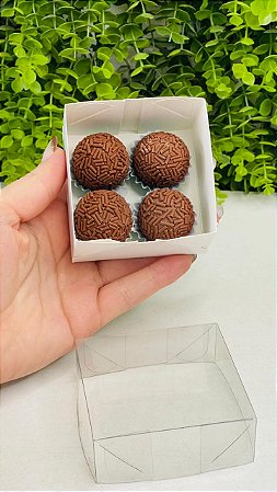 Caixa Essencial (04 DOCES) - Branco - Pct C/ 10 un C5052 Ideia