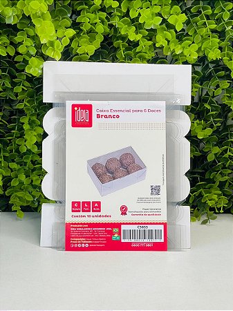 Caixa Essencial (06 DOCES) Branco Pct C/ 10 UN C5053 Ideia
