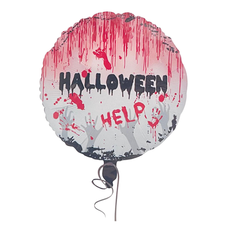 BALÃO BOLA 18 POL HALLOWEEN HELP ANIMARE