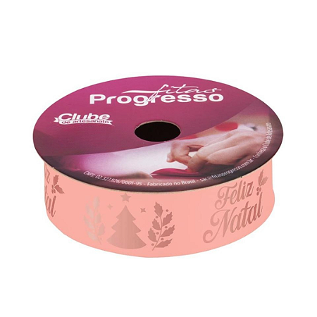 FITA ECF005H 10mx22mm COR 1004 ROSA FRASE FELIZ NATAL ROL