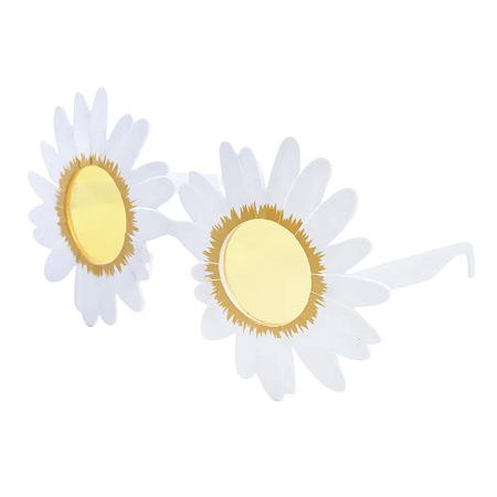 ÓCULOS MARGARIDA BRANCO C/1 UN CARNAVAL CROMUS