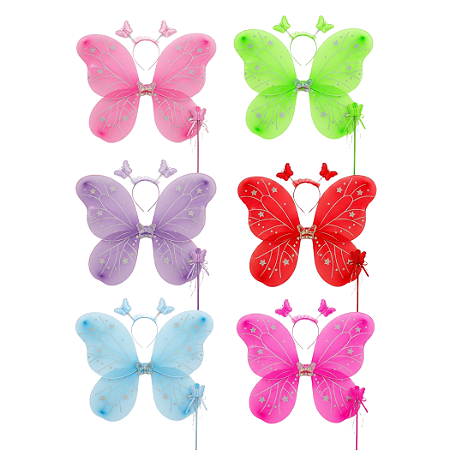 ENFEITE P/ FESTA - KIT BORBOLETA SORTIDO GRUPO FESTA CARNAVAL