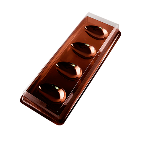 CAIXA P/ KIT DEGUSTAÇÃO MINI OVOS 50 g PCT C/ 10 - CARAMELO BWB 14346