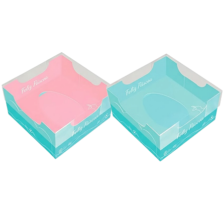 CX ENCANTO KIDS 50G DUPLA FACE PÁSCOA AZUL E ROSA PCT C/5UN C4795 IDEIA