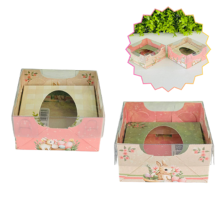 Caixa Encanto Kids 50g Dupla Face Páscoa Encantada c/5un C4837 Ideia