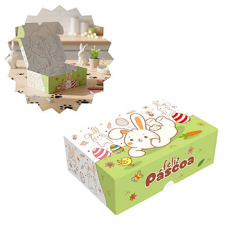 CAIXA 6 DOCES PRACTICE - PASCOA COLORIR - PCT C/ 10 UNIDADES C5874
