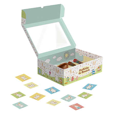 CX MINI CONFEITEIRO PRACTICE JOGO DA MEMORIA - PASCOA COLORIR - PCT C/ 5 UNIDADES C5932
