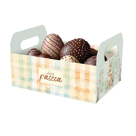 CESTA CAIXOTE G - PASCOA ENCANTOS - PCT C/ 10 UNIDADES C5851