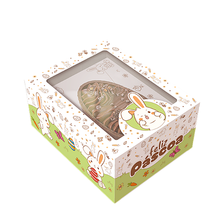 CAIXA GAVETA P/ OVO DE COLHER 250/350G OU 2X150G - PASCOA COLORIR - PCT C/ 5 UNIDADES C5871