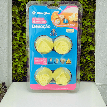 Moldes Ejetor Max Devoção BlueStar Modelador de Doces Brigadeiros e Massas