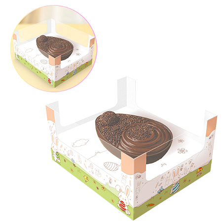 5 Caixas Para Ovo De Colher 250/350g Páscoa Colorir C5808 Ideia