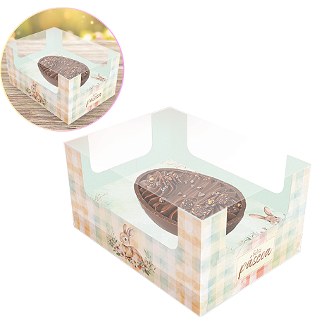 5 Caixas Para Ovo De Colher 150/250g Páscoa Encantos C5794 Ideia