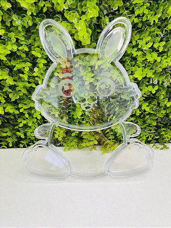 Bandeja Petisqueira Coelho Cristal Páscoa Festplastik