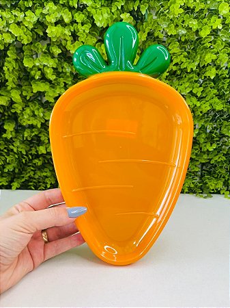 Bandeja Cenoura Laranja Escuro Pintada Páscoa Festplastik