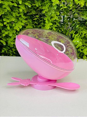 Ovo De Colher 250/350g Rosa Candy Páscoa Festplastik