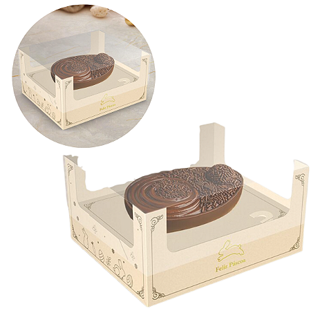 5 Caixas Ovo De Colher 250/350g Páscoa Luz C5781 Ideia