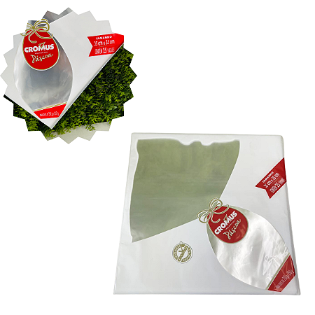 Saco Incolor p/Ovo De Páscoa Fatia 35x35 Ptc c/25un Cromus