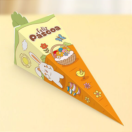 10 Cones Cenoura Páscoa Colorir C5882 Ideia