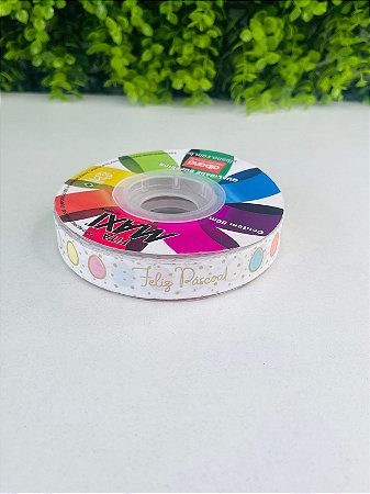 Fita Maxi Paperlook Feliz Pascoa 16mmx50m Albano - Multicor