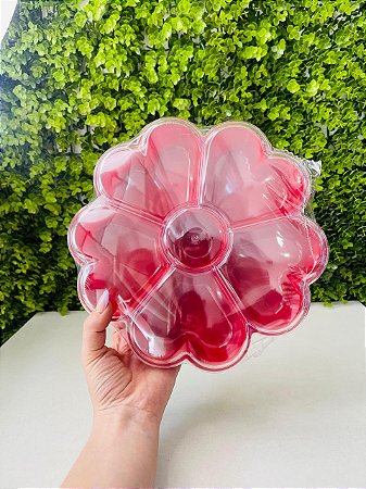 Fondue Box Flor De Corações (PETISQUEIRA) Vermelho Sólido - BlueStar