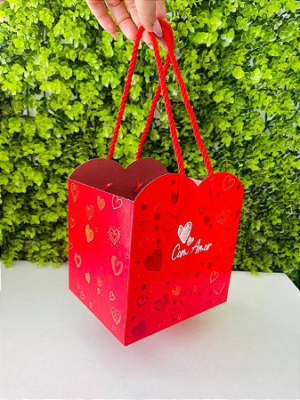 10 Sacolas Especial Amor Em Caixa Dia Das Mães Namorados Presentes Chocolate C5976 Ideia