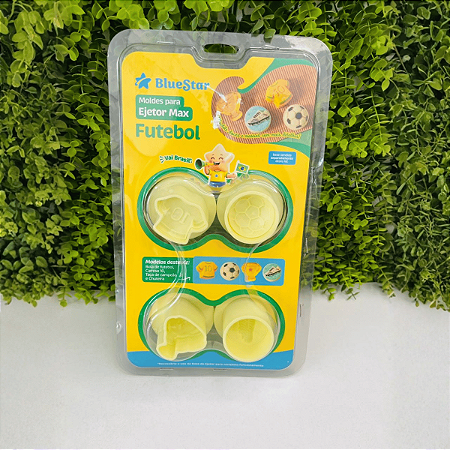 Moldes Ejetor Max Futebol BlueStar Modelador de Doces e Brigadeiros