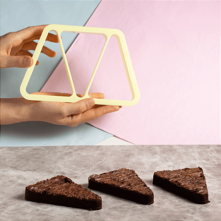 Cortador Fatia De Brownie Por Ana Brownie Blue Star