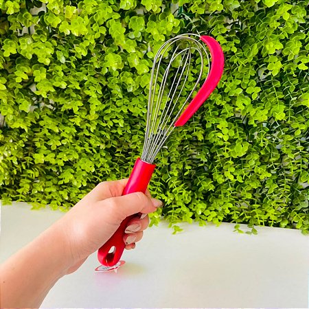 Fouet Com Raspador 32 CM - Vermelho BTRS2 Prime Chef