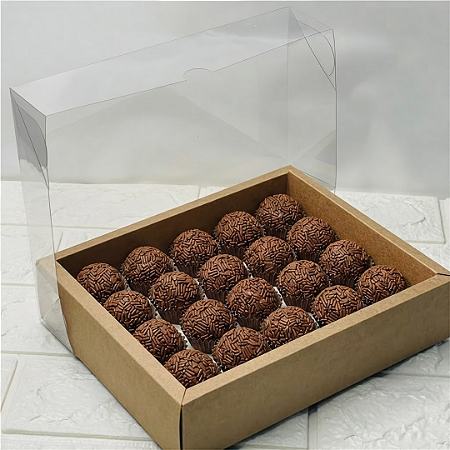 Caixa Alta Com Moldura 20 Doces Kraft Pct C/10un Ideia C4646 Ideia