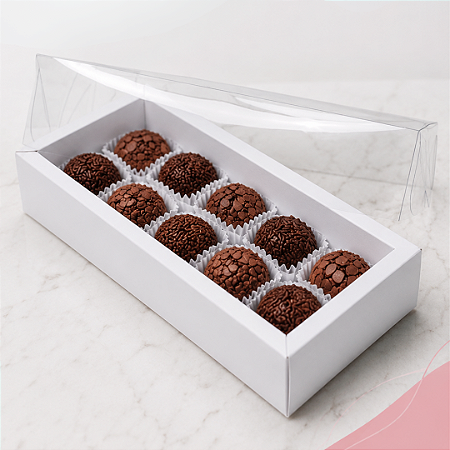 Caixa Alta Com Moldura 10 Doces Branca Pct C/10un C4632 Ideia