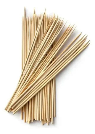 Espeto Churrasco Palito Madeira Bambu 30cm 50 un