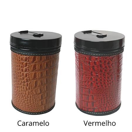 Porta Erva 500g Revestido em Couro Croco P107C
