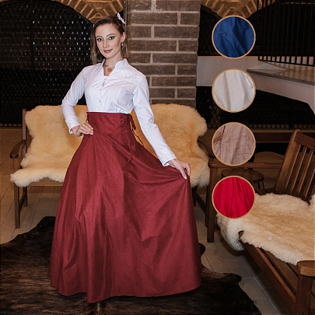 Saia de Prenda de Suede Cós Trancilin 7212 Cusco