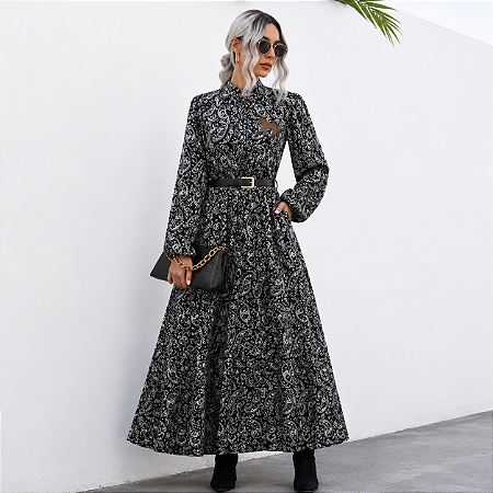 Vestido Equestre Estampa Floral - Rancho