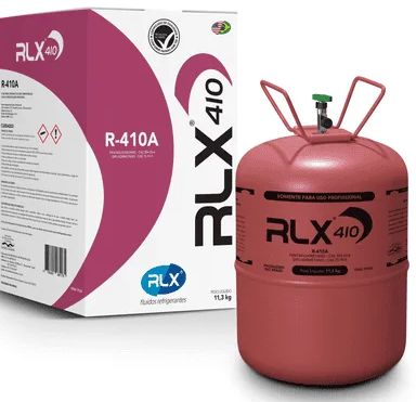Gás R410 Fluído Refrigerante Liquefeito Botija 11,3kg RLX
