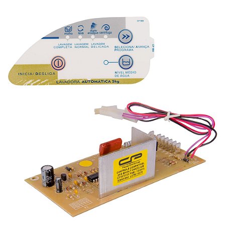 Placa Eletrônica + Adesivo Consul CWC22 Bivolt CP0125